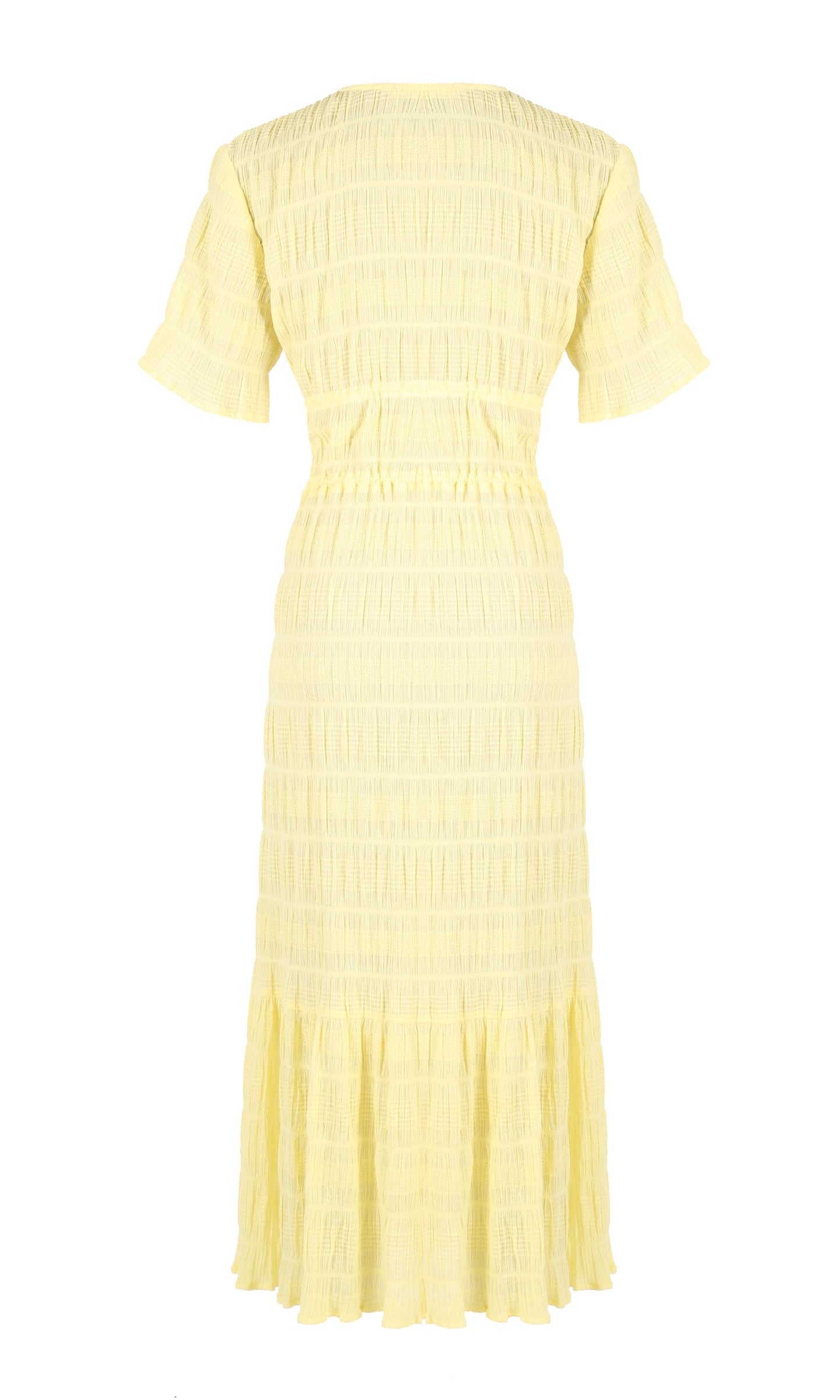 Mirella V-Neck Dress (Lemon)