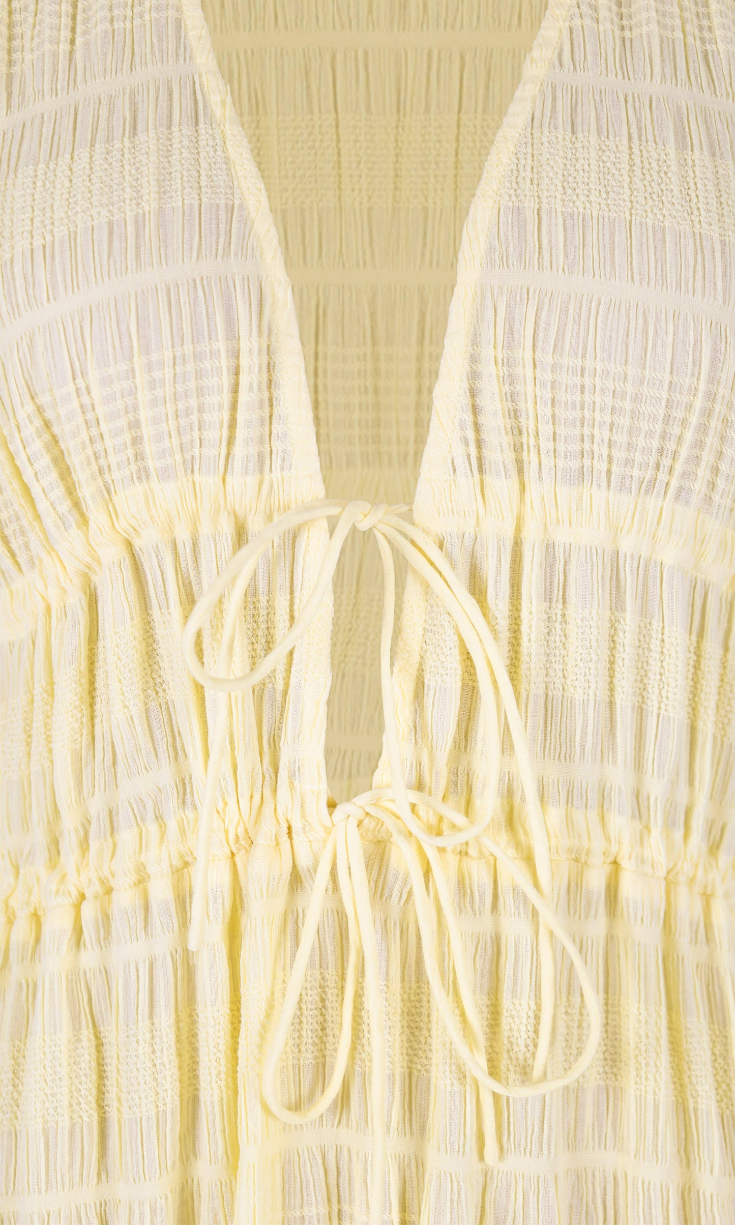 Mirella V-Neck Dress (Lemon)