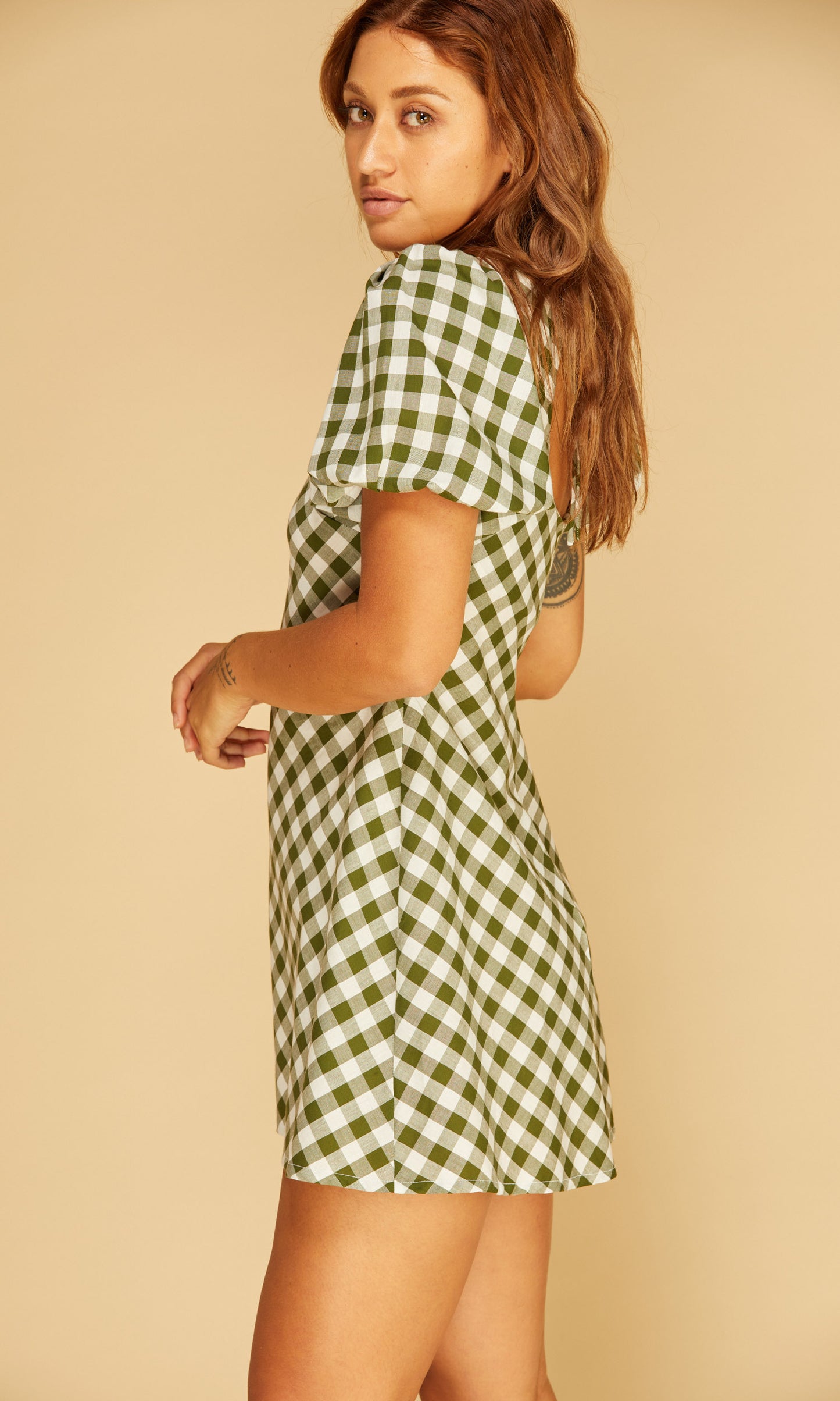 Jordan Gingham Mini Dress