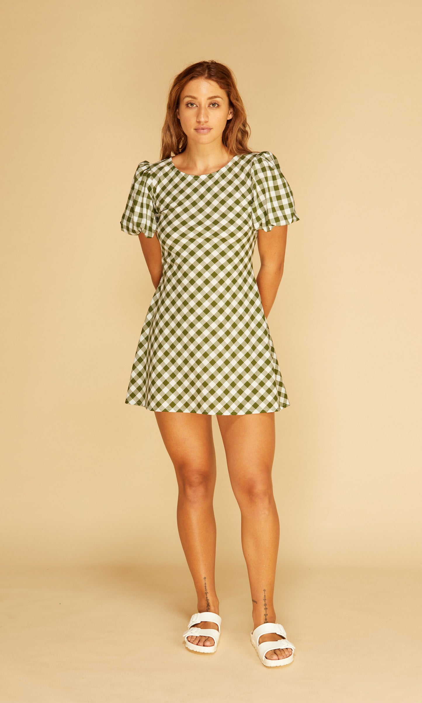 Jordan Gingham Mini Dress