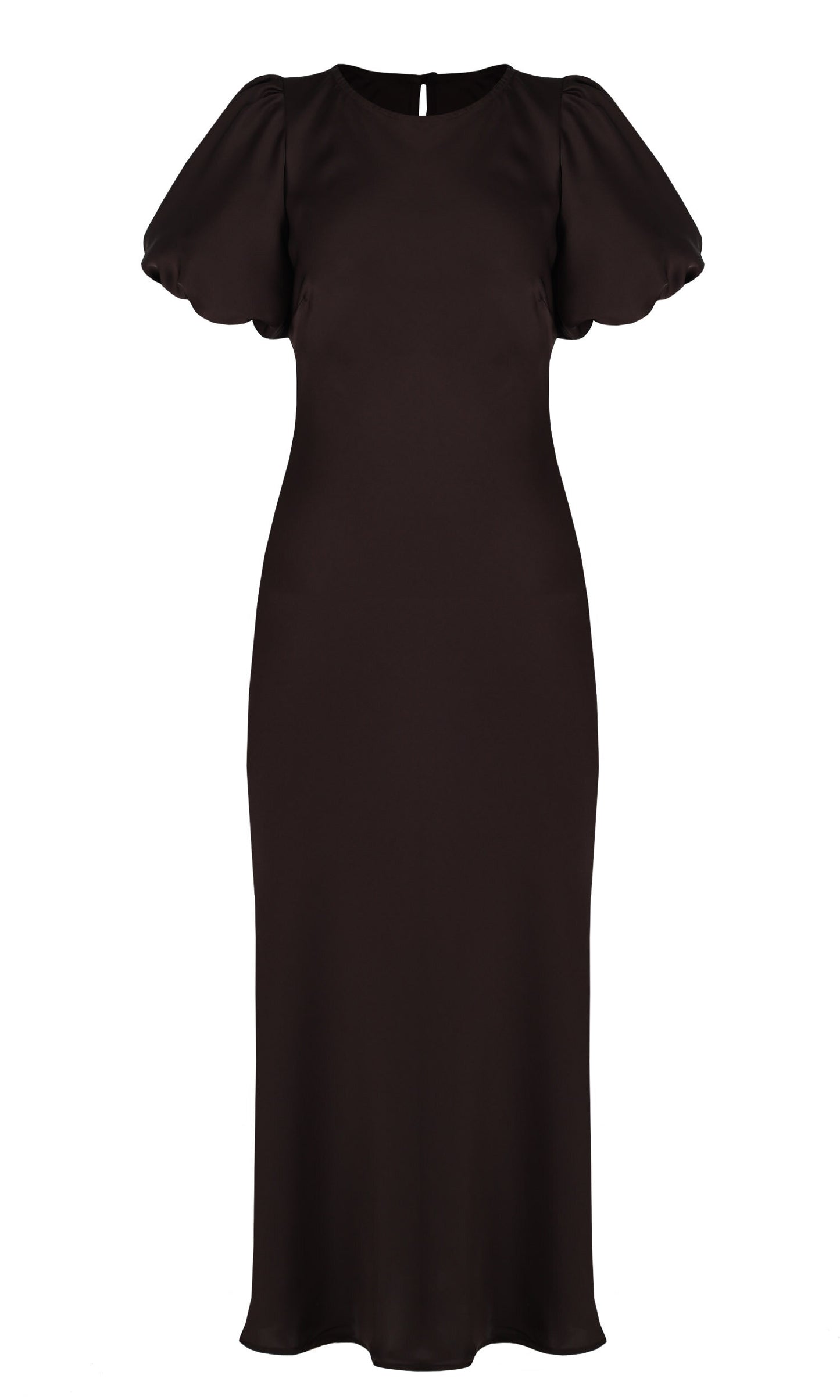 Kendall Satin Dress (Espresso)