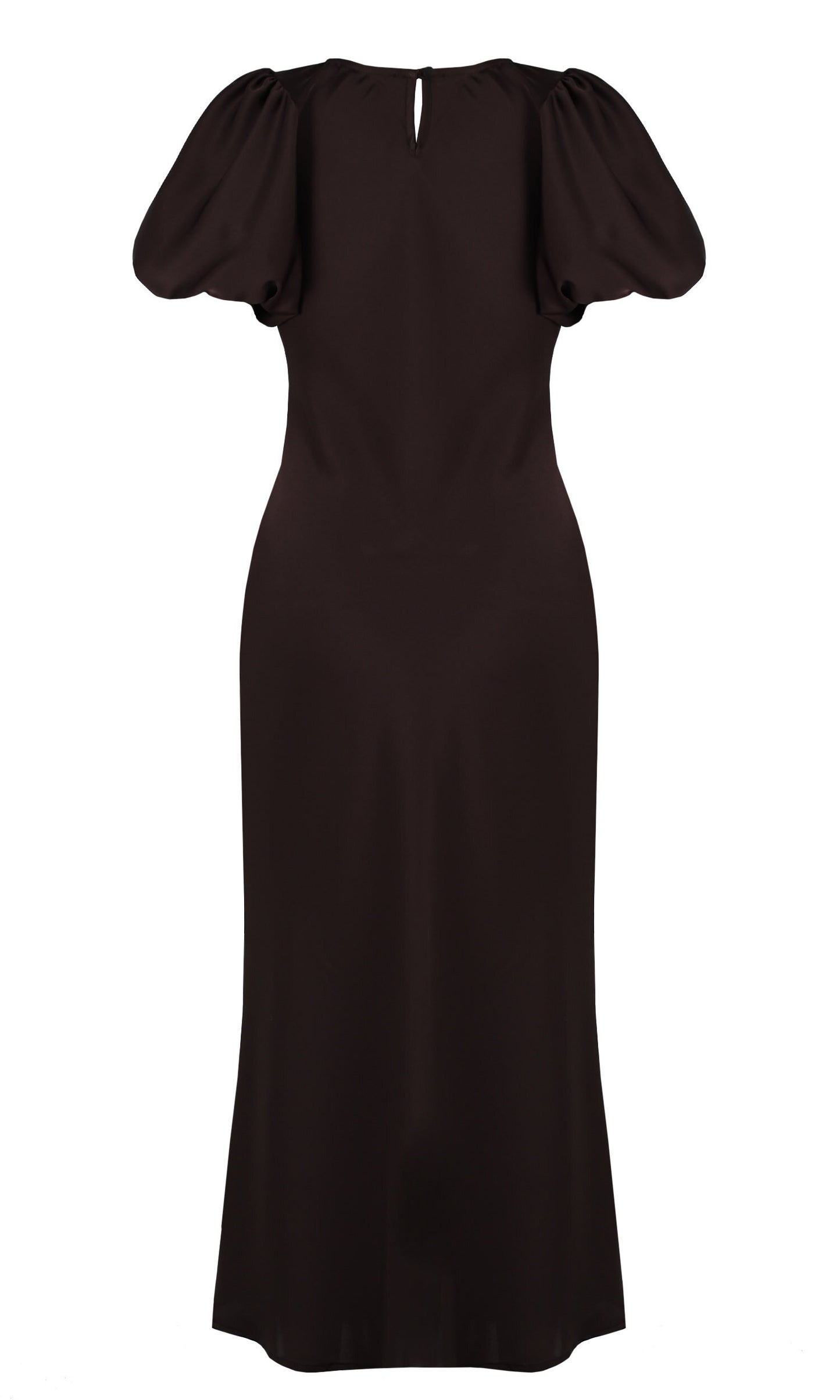 Kendall Satin Dress (Espresso)