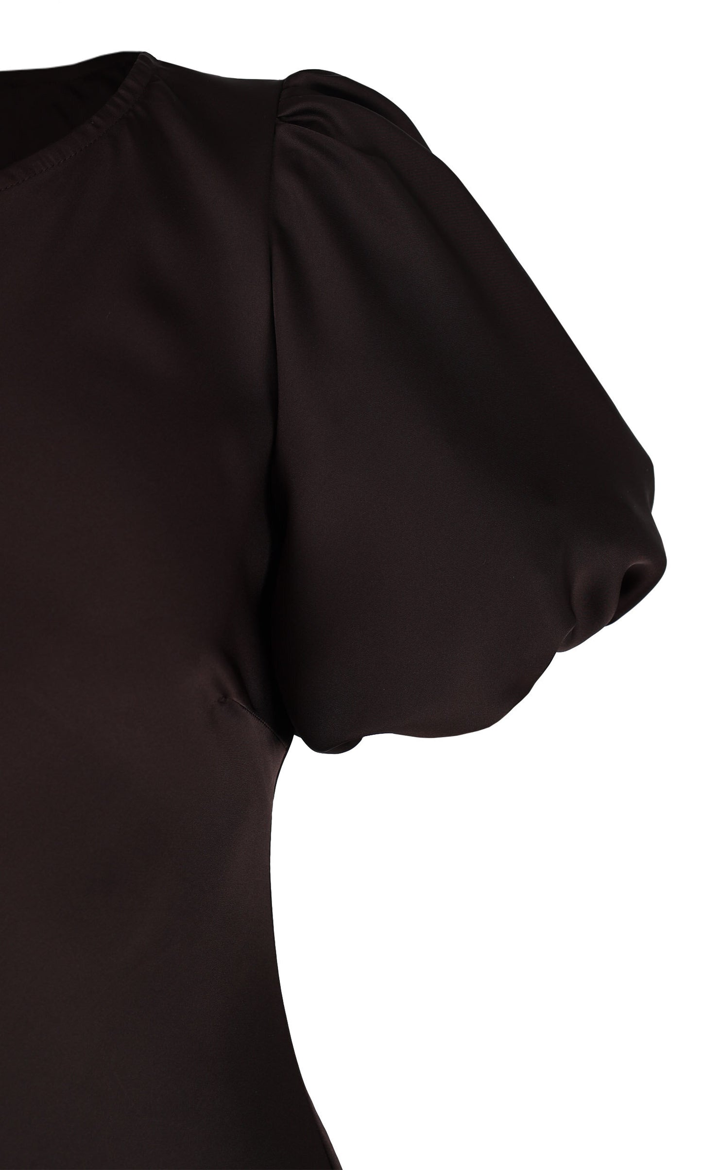 Kendall Satin Dress (Espresso)
