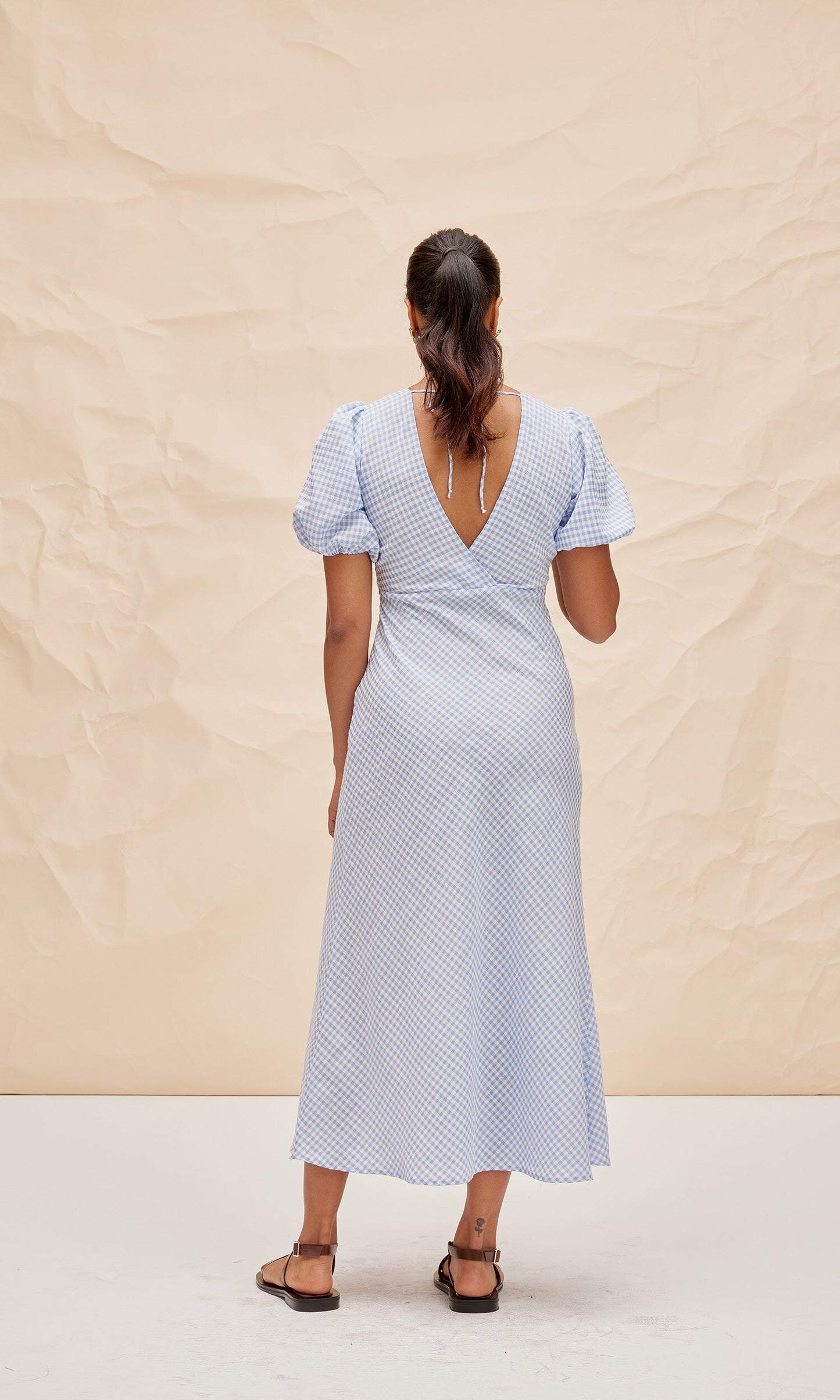 Uma Dress (Blue Gingham)