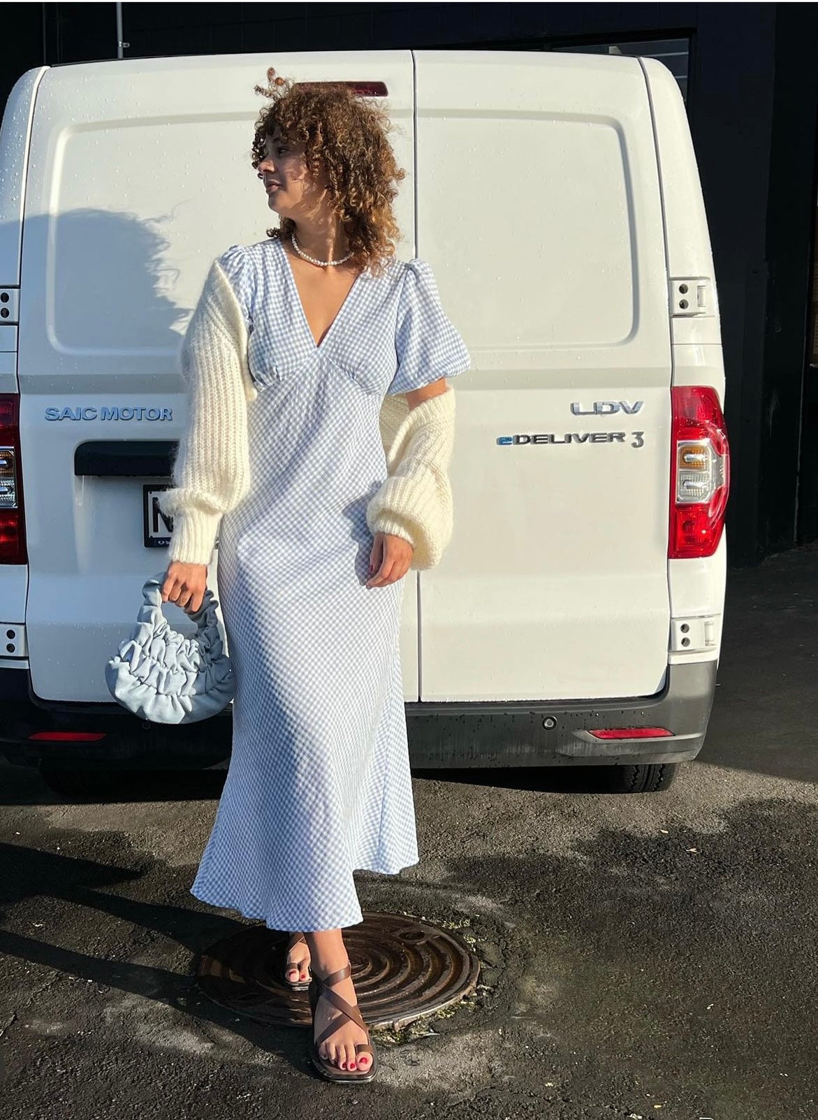 Uma Dress (Blue Gingham)