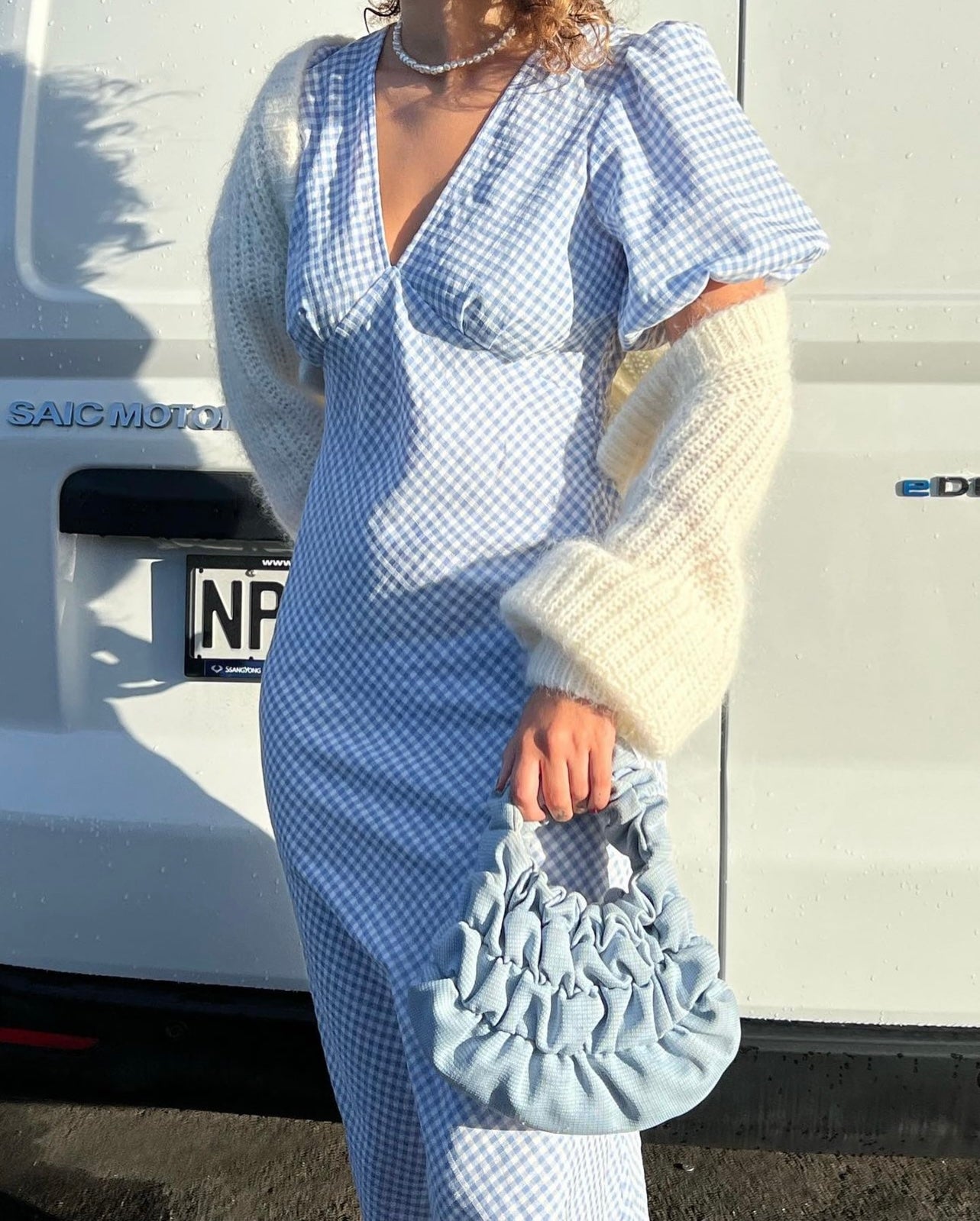 Uma Dress (Blue Gingham)