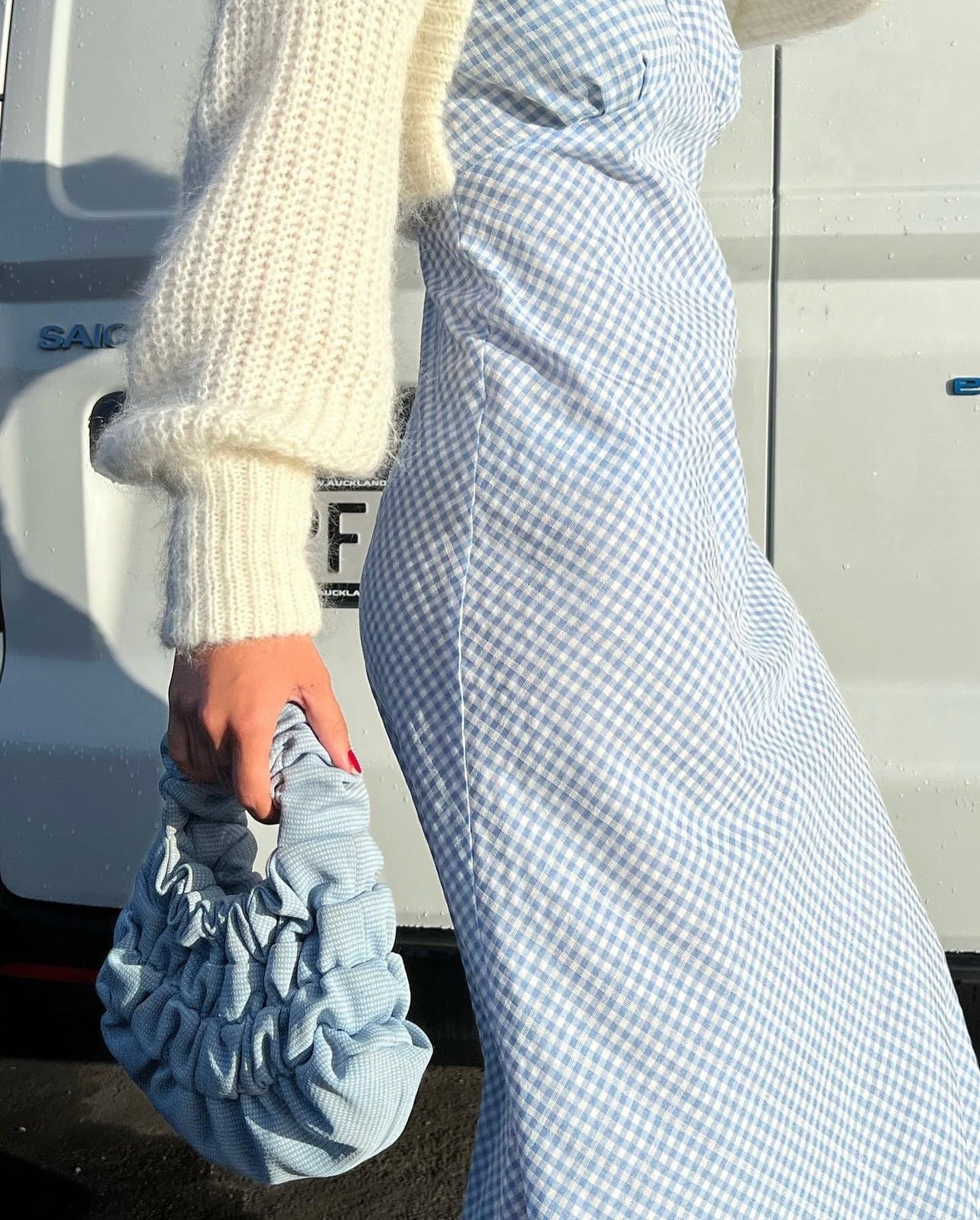 Uma Dress (Blue Gingham)