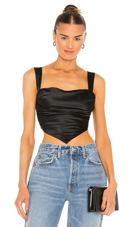 Tati Tie Top (Black)