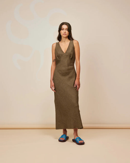 Esme Linen Slip Dress