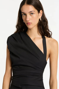 Giacomo Gathered Gown (Black)