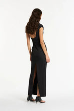 Load image into Gallery viewer, Giacomo Gathered Gown (Black)