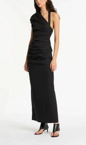 Giacomo Gathered Gown (Black)