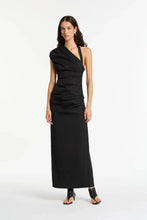 Load image into Gallery viewer, Giacomo Gathered Gown (Black)