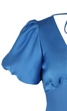 Load image into Gallery viewer, Uma Satin Dress (Cerulean)