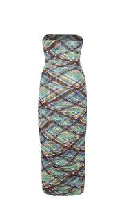 Basil Mesh Tube Dress