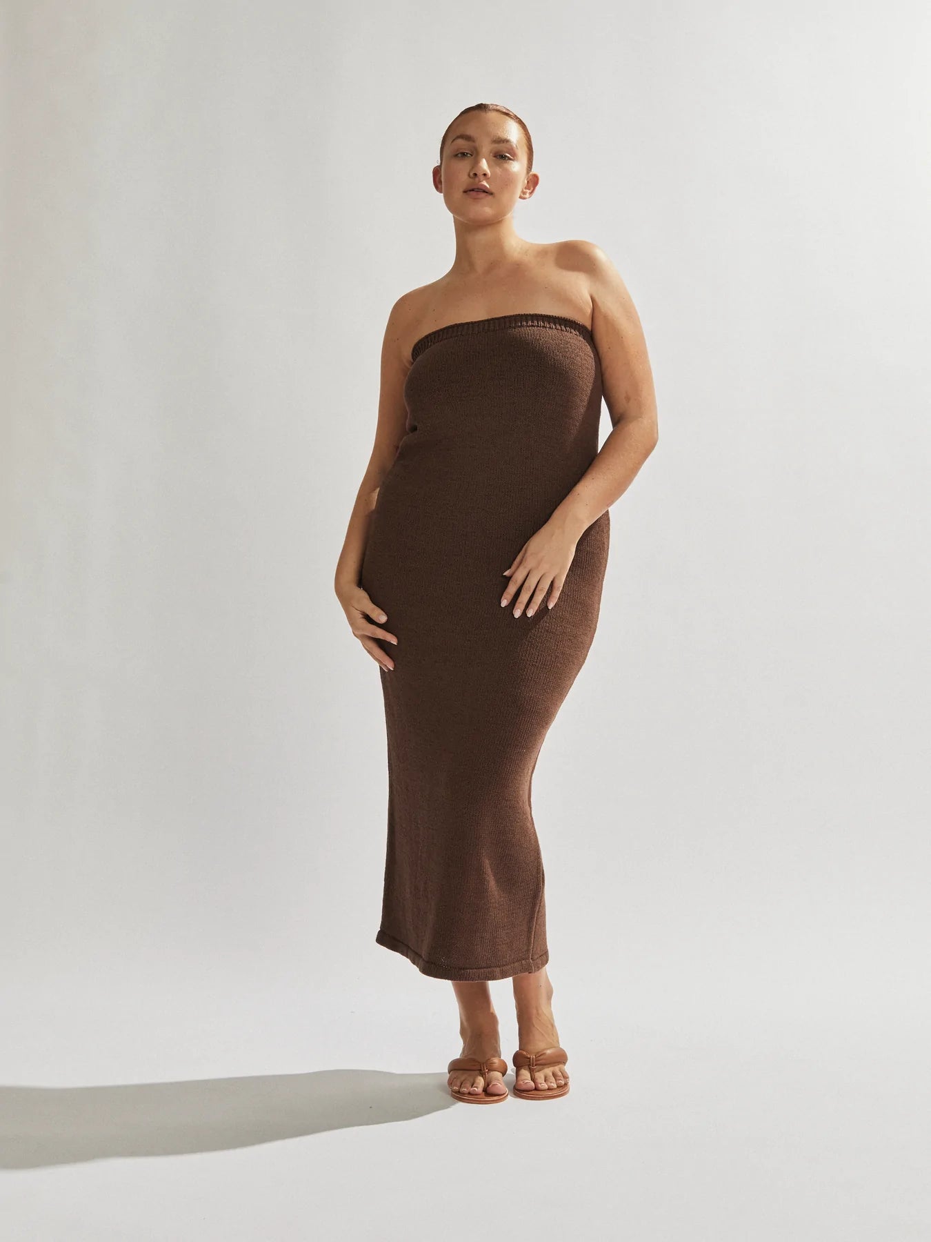 Cora Maxi Dress (Buff)