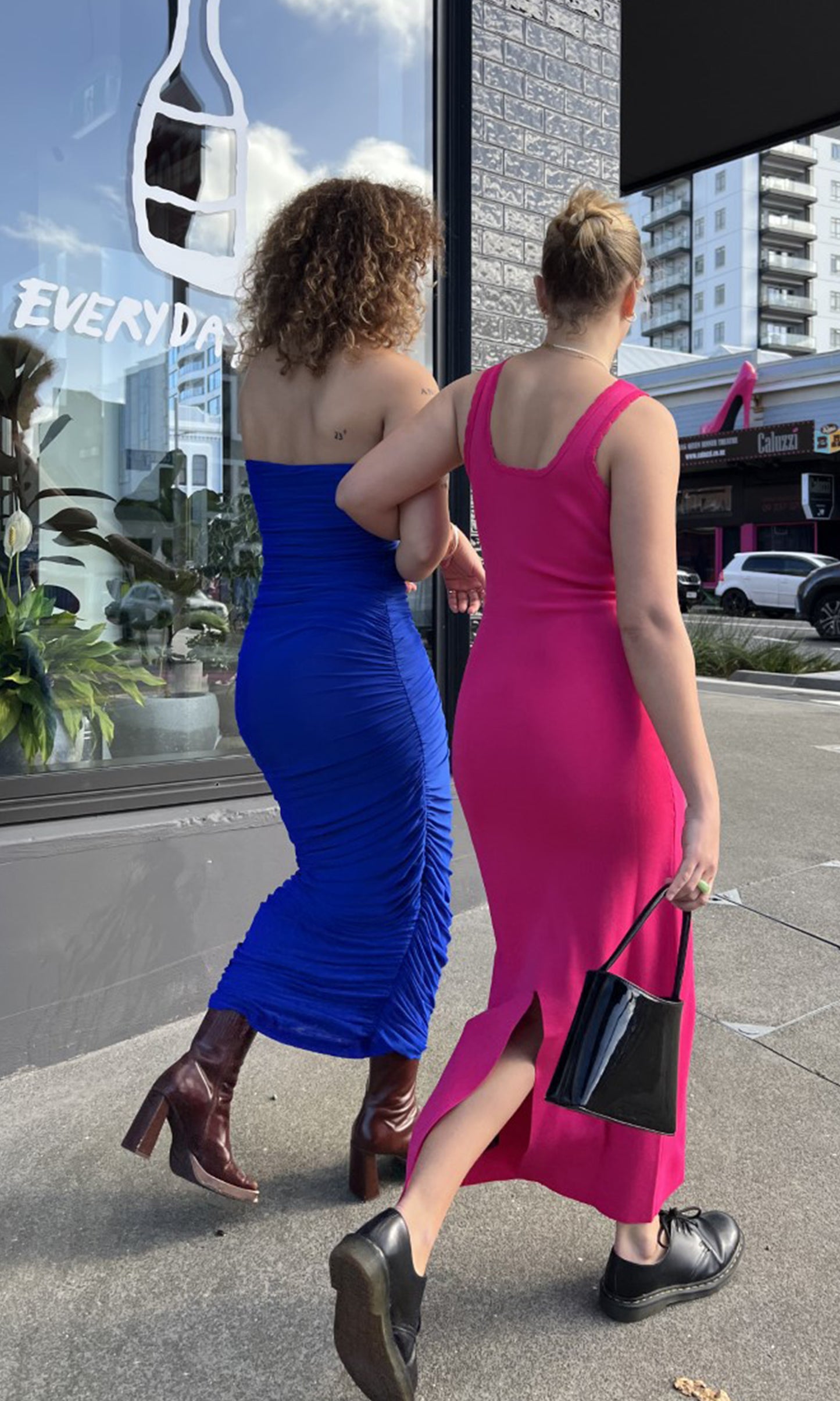 Ginni Mesh Tube Dress (Blue)