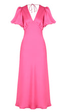 Load image into Gallery viewer, Uma Satin Dress (Hot Pink)