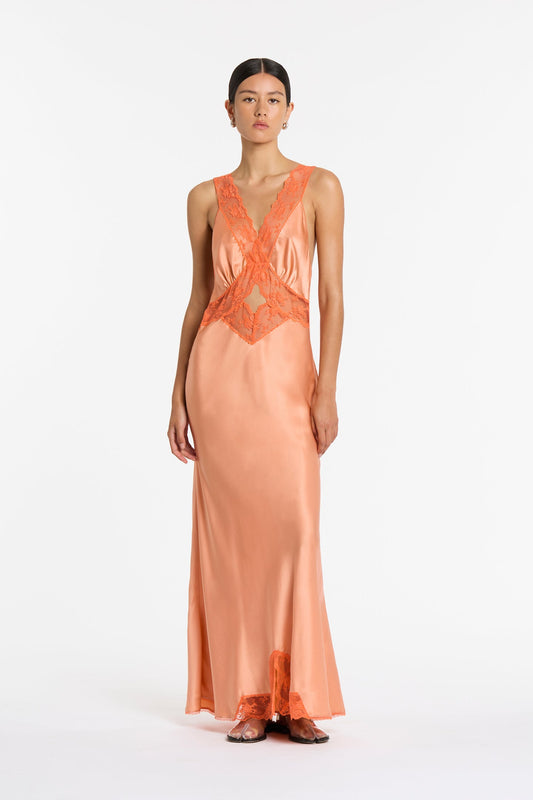 Aries Cut Out Gown (Peach)