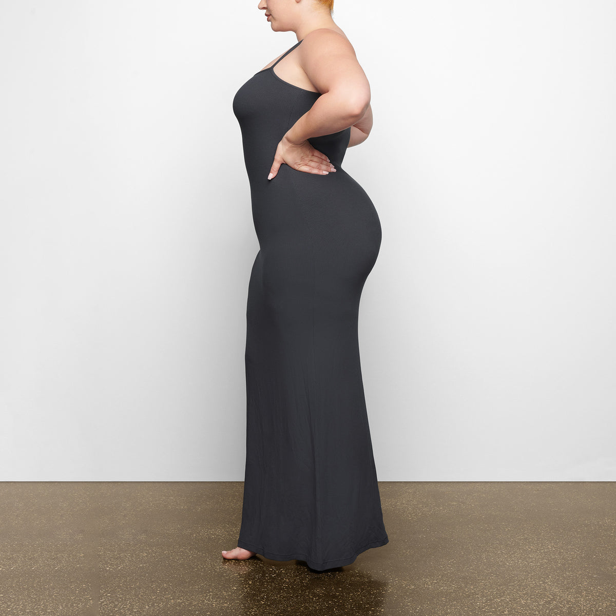 Soft Lounge Long Slip Dress (Graphite) – Miss Fits Rentals Soft Lounge Long Slip Dress (Graphite) – Miss Fits Rentals