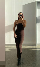 Load image into Gallery viewer, Ginni Mesh Tube Dress (Chocolate)