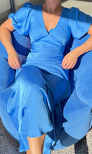 Load image into Gallery viewer, Uma Satin Dress (Cerulean)